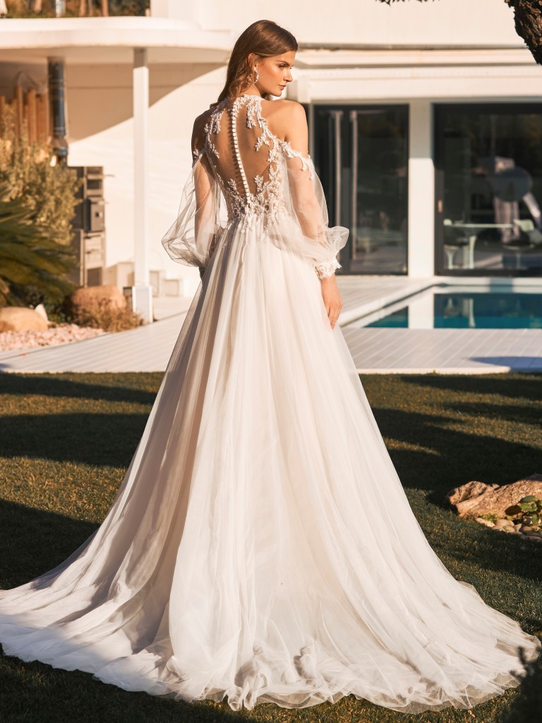 LARIMAR ｜Aライン｜ウエディングドレス｜PRONOVIAS（プロノビアス）