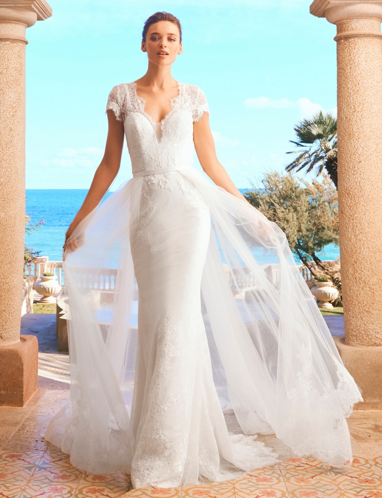 半袖・フレンチスリーブ｜ウエディングドレス｜PRONOVIAS（プロノビアス）
