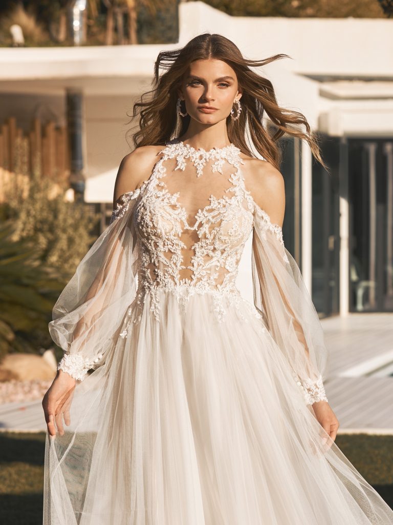 LARIMAR ｜Aライン｜ウエディングドレス｜PRONOVIAS（プロノビアス）